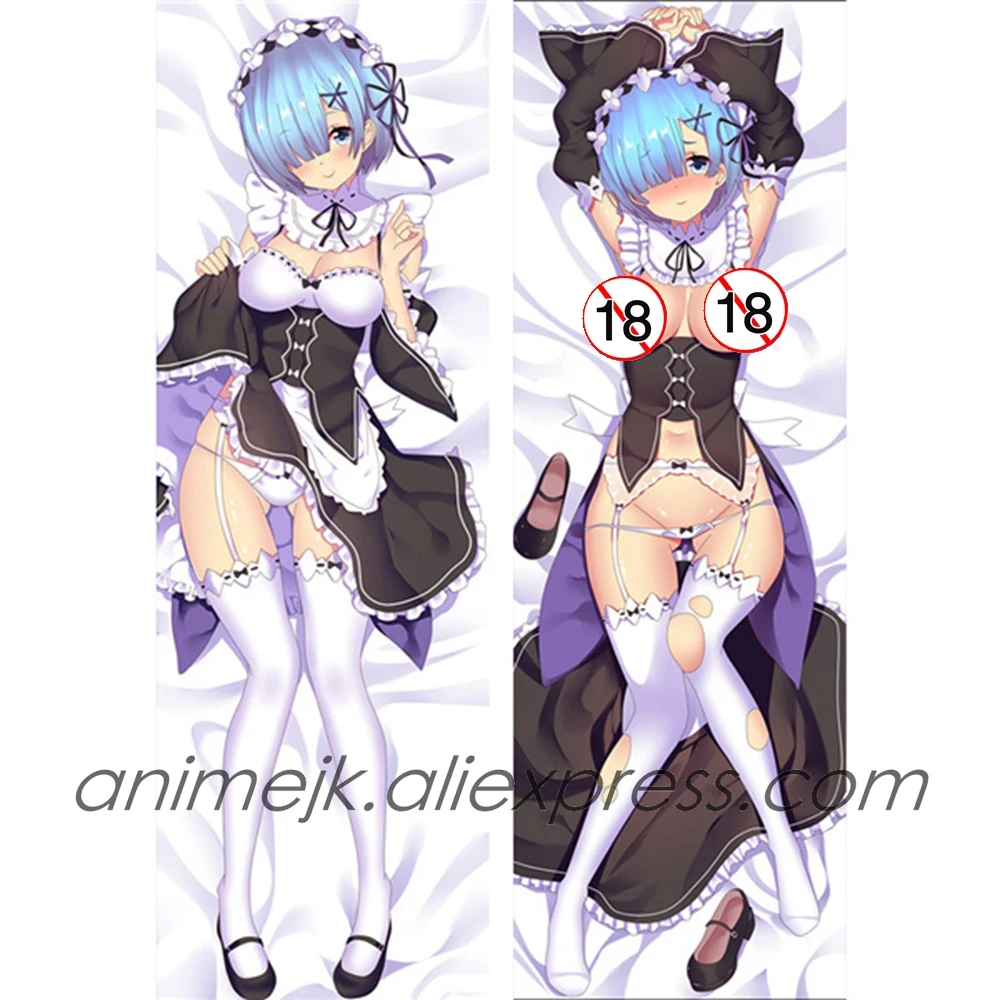 

Anime JK Re:Life in a different world from zero Rem Dakimakura Body Pillowcase Manga Novel Hug Pillow Cover Case Bed Home Decor