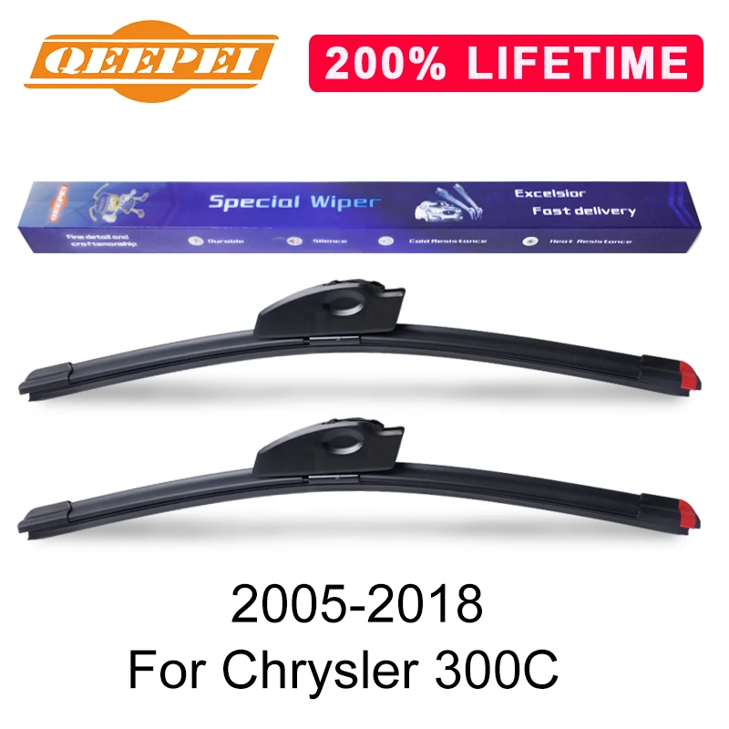 Сменная Щетка стеклоочистителя QEEPEI для Chrysler 300C 2005-2018 силиконовая резина