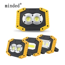 COB Светодиодная рабочая лампа 20 Вт 400лм перезаряжаемый портативный прожектор светодиодный наружный IP44 портативный светодиодный свет, usb-зарядка перезаряжаемый