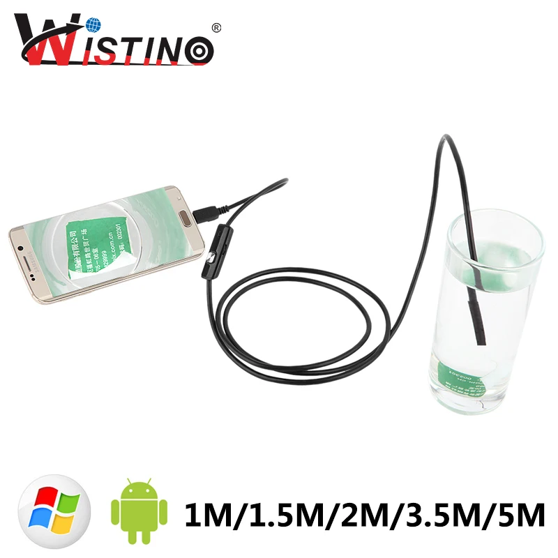 

8mm Mini Android USB Endoscope Smartphone Camera Pipe Cable Waterproof Led Inspection Endoscope Surveillance 5m Endoscope Camera