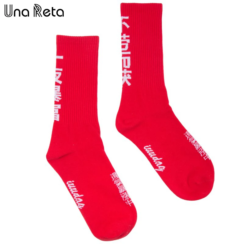 

Una Reta Men'S Sock Hip Hop Crew Socks 100% Cotton New Arrivals Casual High Street Collocation Embroidery Skateboard Sock Lovers