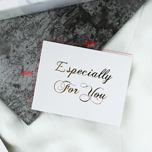 5 шт./партия, новинка, мини-Золотая открытка, подарок на день Святого Валентина, Рождественская вечеринка, самодельная буква, поздравительные открытки