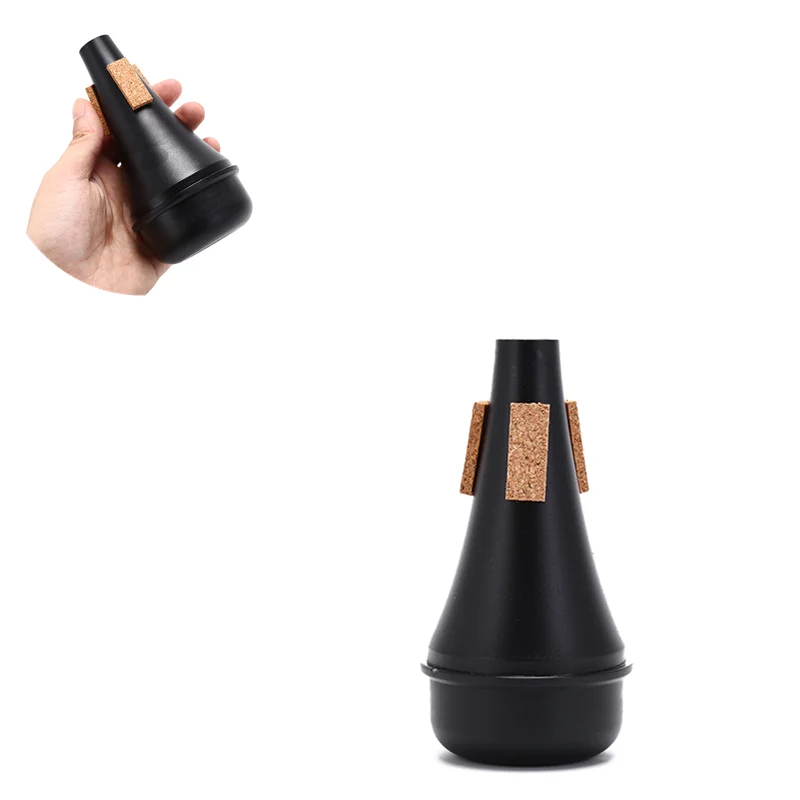 

Portable Trumpets Mute Practice Trumpet Straight Cup Mute Musical Accessory High Quality Lightweight Black Silencer Beginner HOT