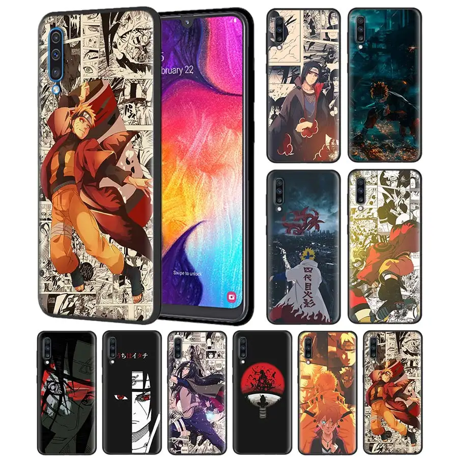 

Sasuke Naruto Case for Samsung Galaxy A70 A50 A20e A80 A60 A40 A30 A10 A6 A8 Note 8 9 10 Black Silicone Cover Coque Casos