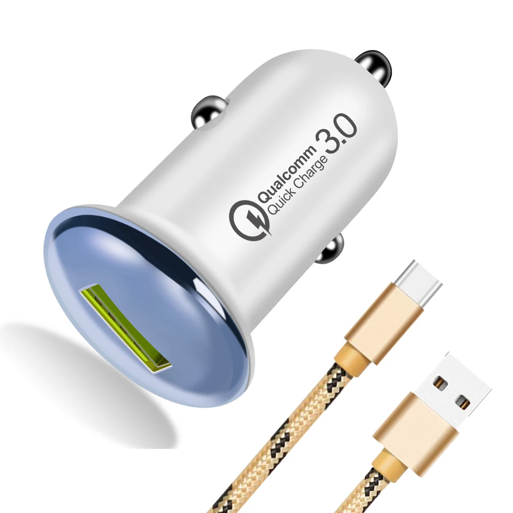 3A Quick Charger QC 3.0 Car Charger Fast Charging For Samsung S9 S8