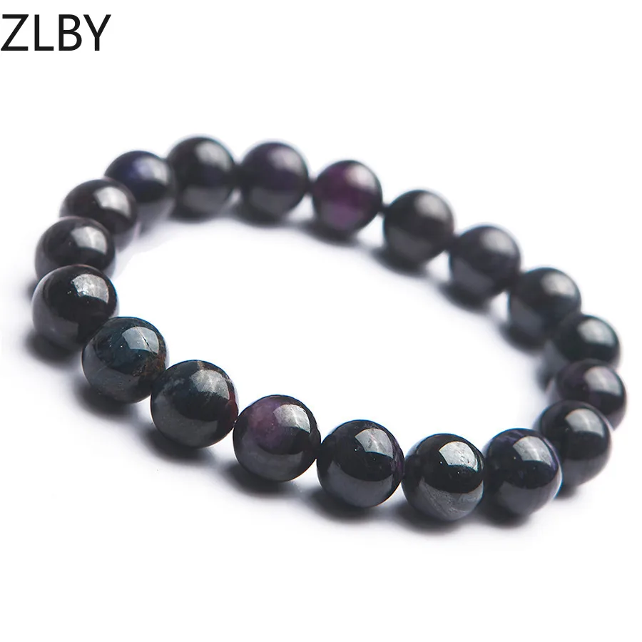 

10.5mm Genuine Purple Natural Sugilite Bracelets For Women Female Healing Crystal Stretch Round Bead Natural Stone Bracelet AAAA