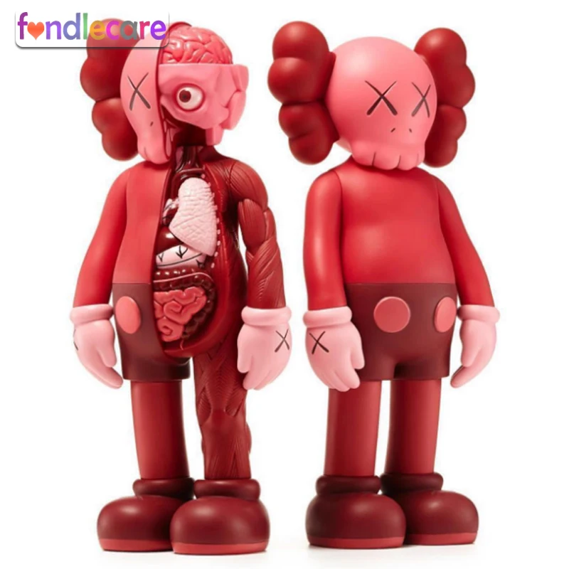 

Fondlecare 37cm 16inch Red KAWS Dissected Companion action figures toys for children Collectible Model originalfake Toys