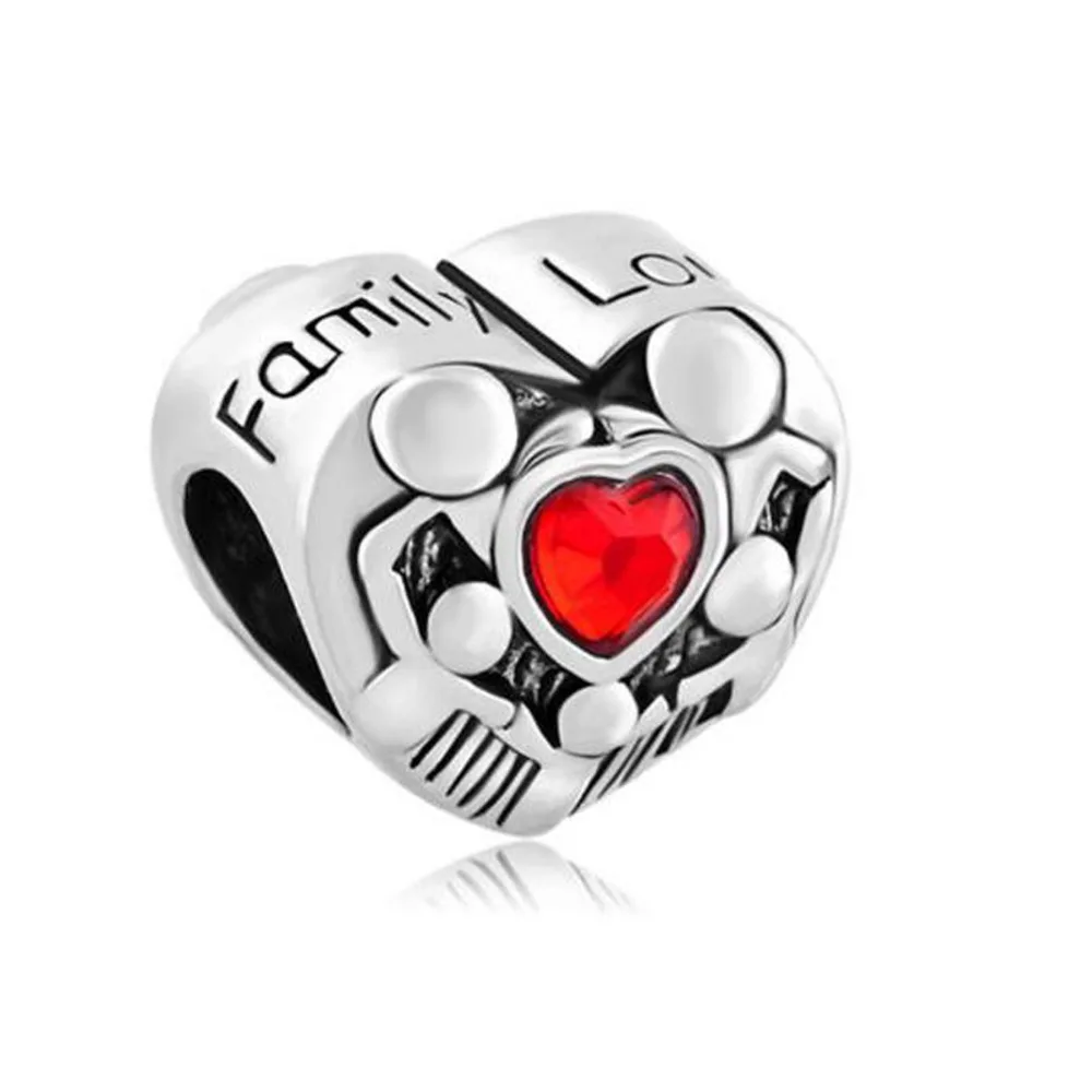 Бесплатная доставка светлый Красный Шарм бусина для браслета Pandora|charm pandora love|pandora