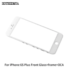 10Pcs/lot Front Outer Glass Lens + Frame Bezel For iPhone 6S Plus Touch Screen Digitizer Panel Replacement Front Glass With OCA 10Pcs/lot Front Outer Glass Lens + Frame Bezel For iPhone 6S Plus Touch Screen Digitizer Panel Replacement Front Glass With OCA