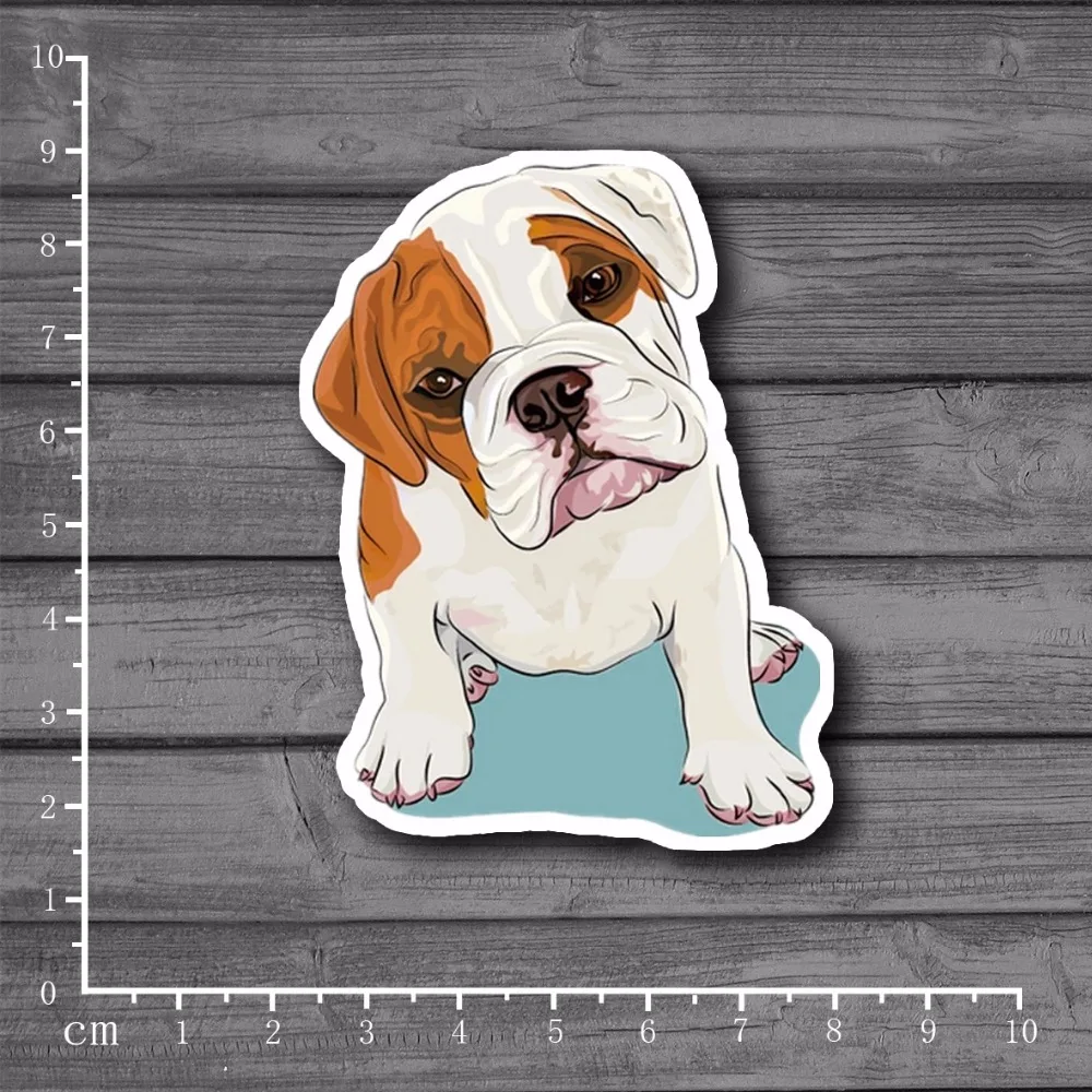 

Bullfighting dog waterproof for kids toys on laptop suitcase luggage stationery stickers tide brand stickers[single]