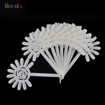 

2 Sets Transparent Natural False Nail Color Card 120 Tips Nail Art Display With Smile Design Gel Polish Nail Practice Board Tips