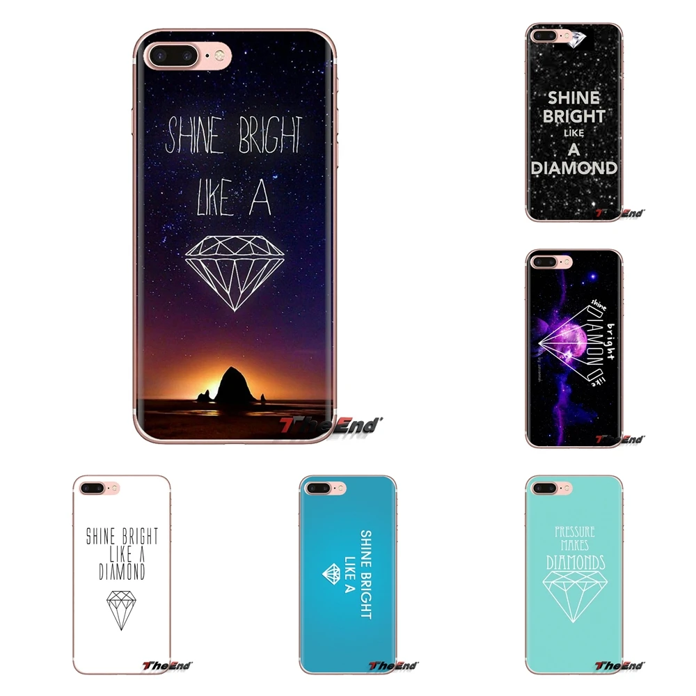 Phone Cover For LG G3 G4 Mini G5 G6 G7 Q6 Q7 Q8 Q9 V10 V20 V30 X Power 2 3 K10 K4 K8 2017 Shine Bright Like a Diamond Black Gold |