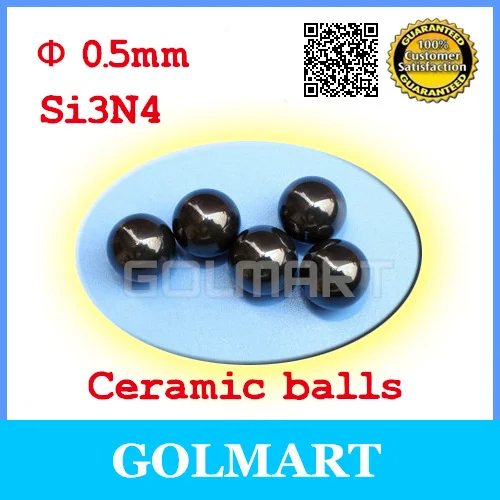 

50pcs Si3N4 0.5mm Ceramic Silicon Nitride Bearing Balls GRADE 20 G20