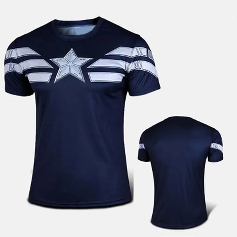 t shirt captain america sport