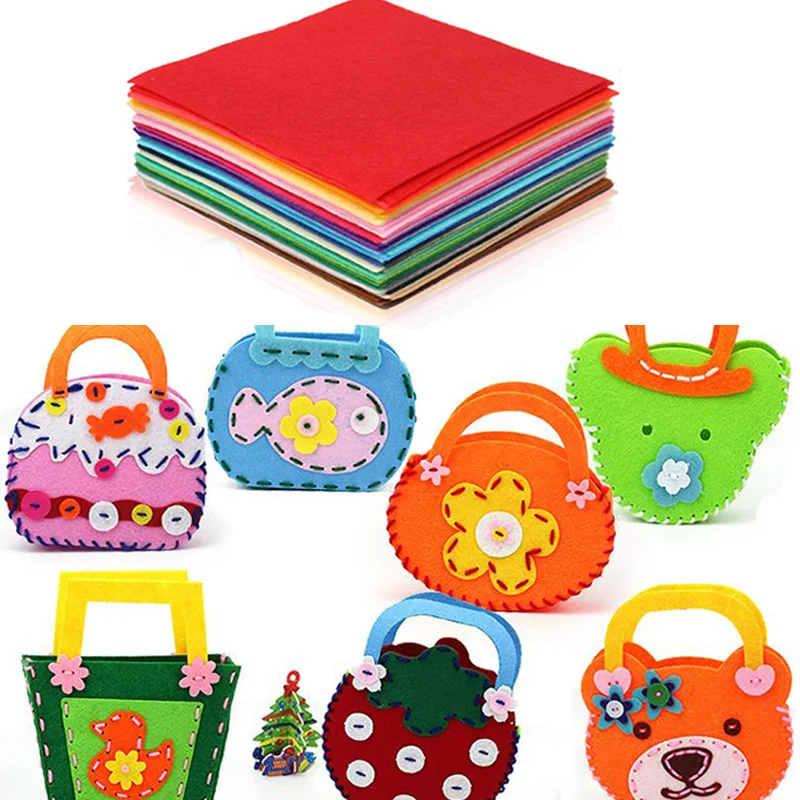 

Creativity 40 Colors/Lot 20X30cmPolyester Non-woven Felt Cloth 1 MM Thick Handmade Child Handmake Fabric DIY Not Woven Cloth