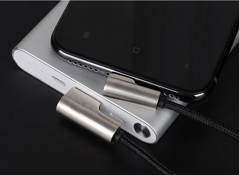 2.1A кабель для быстрой зарядки типа C USB с углом 90 градусов USBC Android зарядное