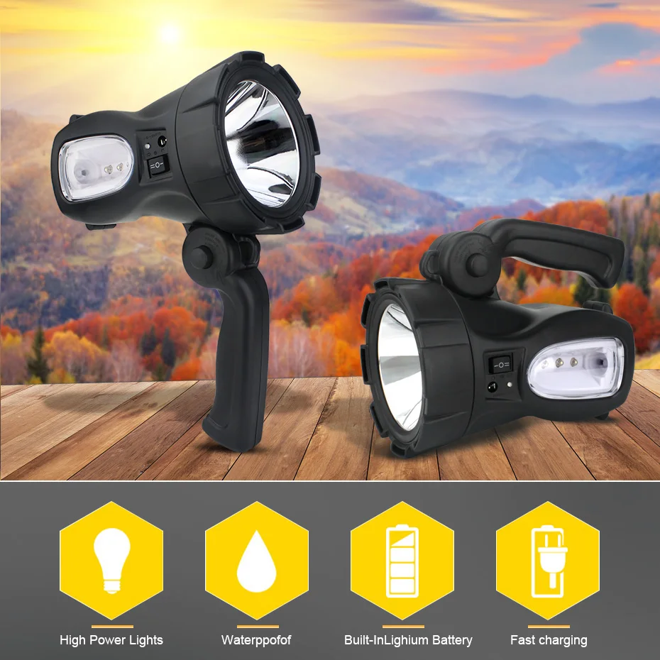 

Portable Work Inspection Flashlight Handy Led Torch Camping Tent Lantern Waterproof Lamp For Car Repairing,Fishing,Hunting