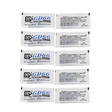 10 шт. GD66 термопаста серый Экологически чистая изоляция быстрое охлаждение Высокая производительность подходит чип излучающий