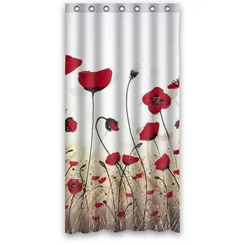 

Custom Shower Curtain Flower Tulip Field Waterproof Fabric Bathroom Shower Curtain 36" x 72"