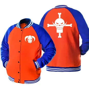 

2019 Men's Spring Autumn Jacket For Men Casual Anime Print Hipster ONE PIECE Coat Bomber Jacket Quality Tracksuits Jackets Kpop