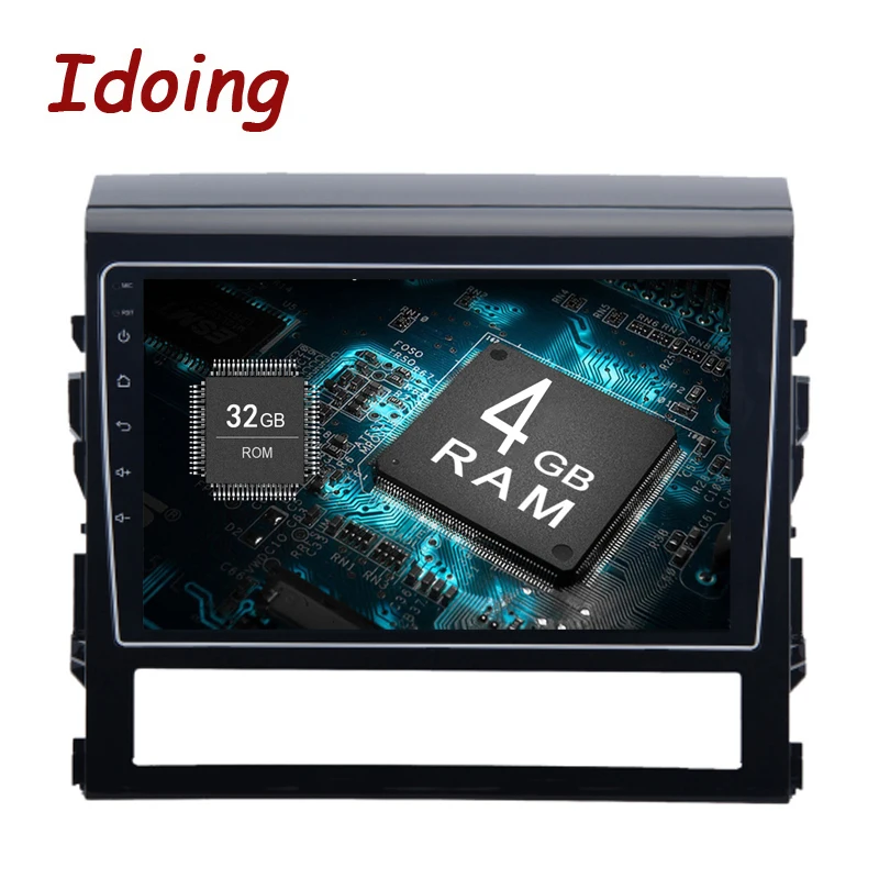 Idoing 2Din10. 2 &quot8 ядерный автомобильный gps-плеер для Toyota Land Cruiser 4 Гб + 32 ГБ Android8.0/7 1