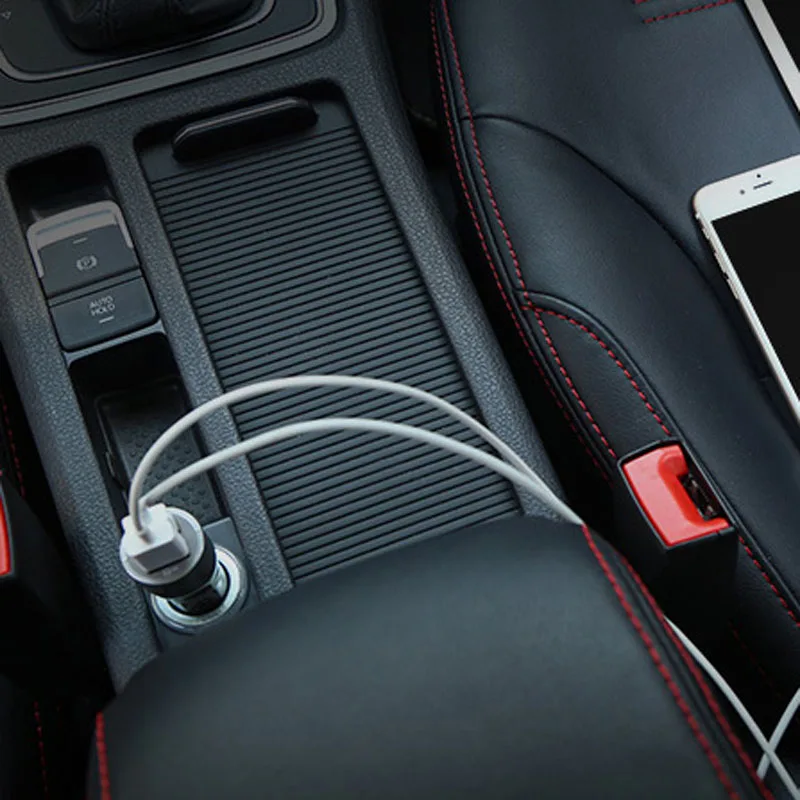 1х автомобильное зарядное устройство с двойным USB портом питания адаптер