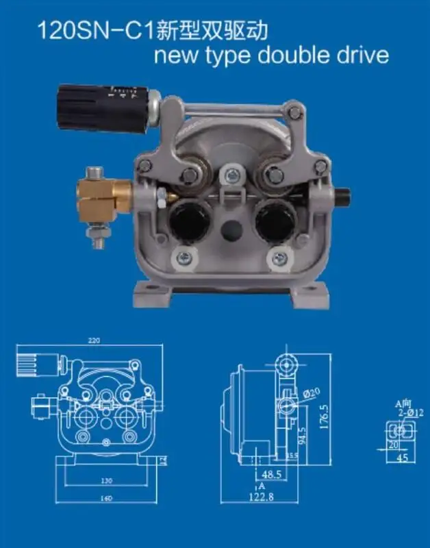 120SN-C1 двойной привод сварной подачи в сборе co2 mig сварочный проволочный питатель двигателя