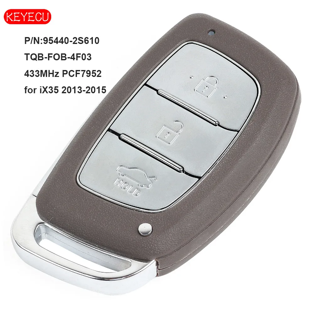 Смарт устройство KEYECU с 3 кнопками 433 МГц чип PCF7935 для Hyundai IX35 2015 + FCC ID: 95440 2S610|Ключ от