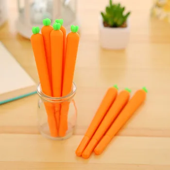 

10pcs/lot Korea creative stationery cute carrot black neutral pen pen gift students personality