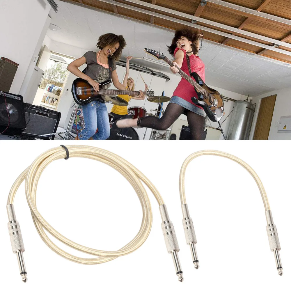 6.35mm Audio Cable Male To Male Heavy Duty Metal Jack Stereo Cord