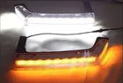 SMK led drl daytime running light for Jeep wrangler with turn light function one pair 2 lights with controller box