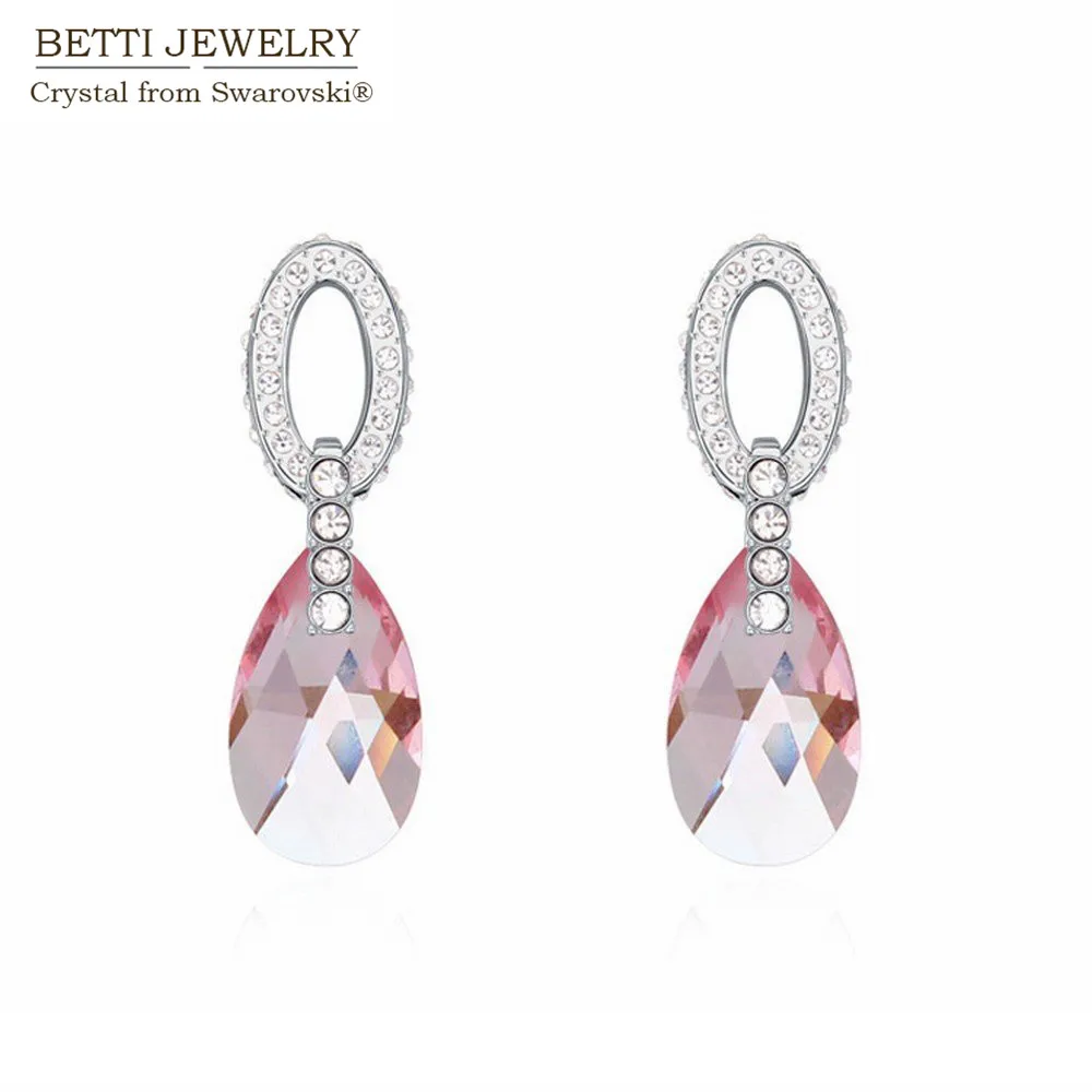 

2017 New arrival charming pierced drop crystal earrings made with SWAROVSKI ELEMENTS good for women for mother's gift Bijoux