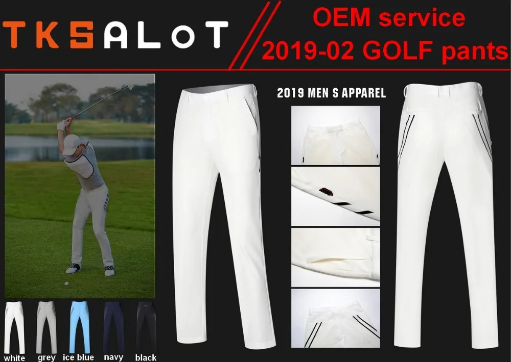 

2019-02 golf apparel TKSALOT 100pcs/color Spring Men's golf pants