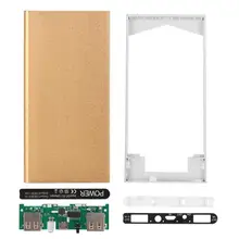 Аккумулятор портативный мобильный телефон Золотой банк питания корпус зарядное устройство коробка для iPhone Банк питания чехол