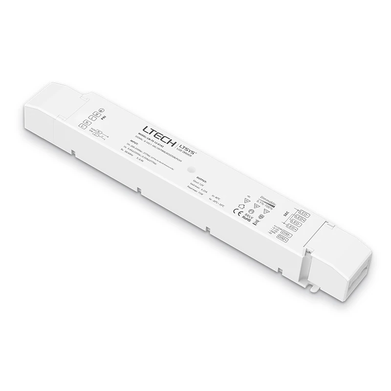 

LTECH LM-75-12-G1A2 0-10V 1-10V dimming driver;AC200-240V input;75W 12V DC 6.25A output Constant Voltage Led Power Driver