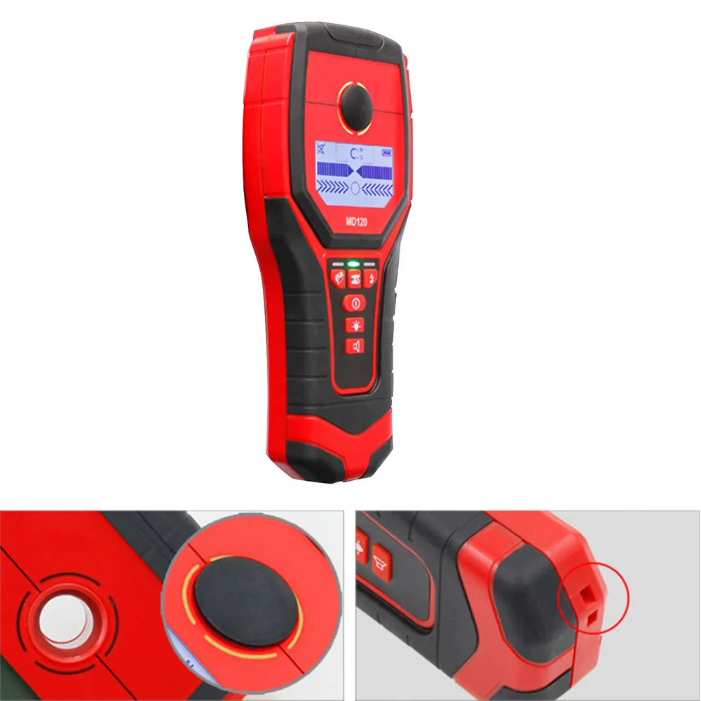 

Metal Detector Underground Digital Wall Detector Pinpointer Metal Wood Studs Finder AC Cable Live Wire Scanner Multi-functional