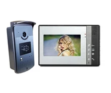 Freeship 7 Pulgadas Monitor LCD de Video Teléfono de La Puerta de Intercomunicación visual Timbre Seguridad Para El Hogar Cámara de Visión Nocturna Resistente Al Agua
