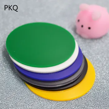 

20pcs Diameter 6cm/7cm/8cm/9cm/10cm Colored Round Acrylic Sheet Discs For Clay Hand Base Cartoon Dolls Round Plastic Sheet