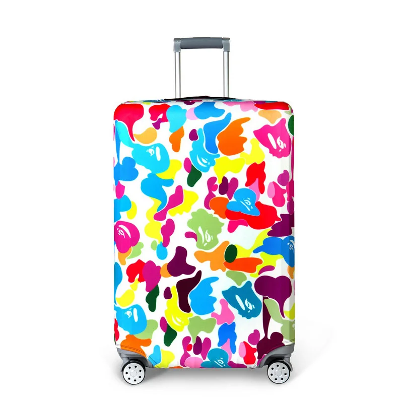 Милый мультяшный багажный чехол для путешествий, эластичный чехол для сумки на колесиках 19-32 дюйма, защитный чехол для багажа 268 - Цвет: Luggage Cover 5