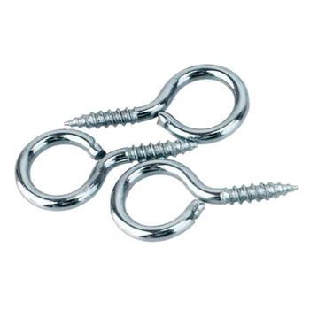 

200PCS sheep eye screws ring hand screwed spiral ring lamb silver bead pendant jewelry making accessorie wood screws -kk