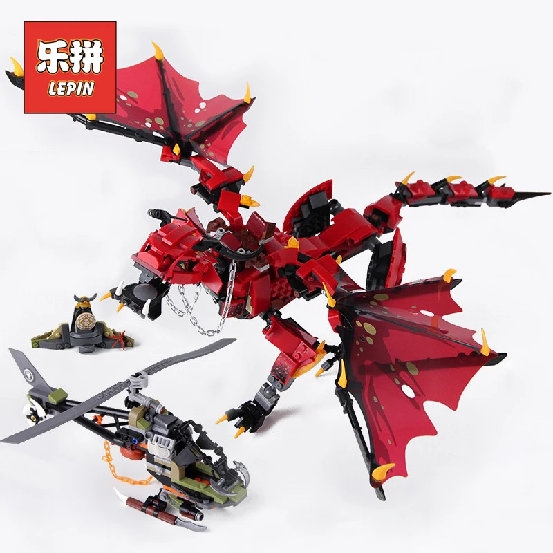 

Lepin Ninja Movie 06081 the Red Dragon Firstbourne Set 70653 Model Legoinglys Building Blocks Ninjagoings Toys for Children Gift