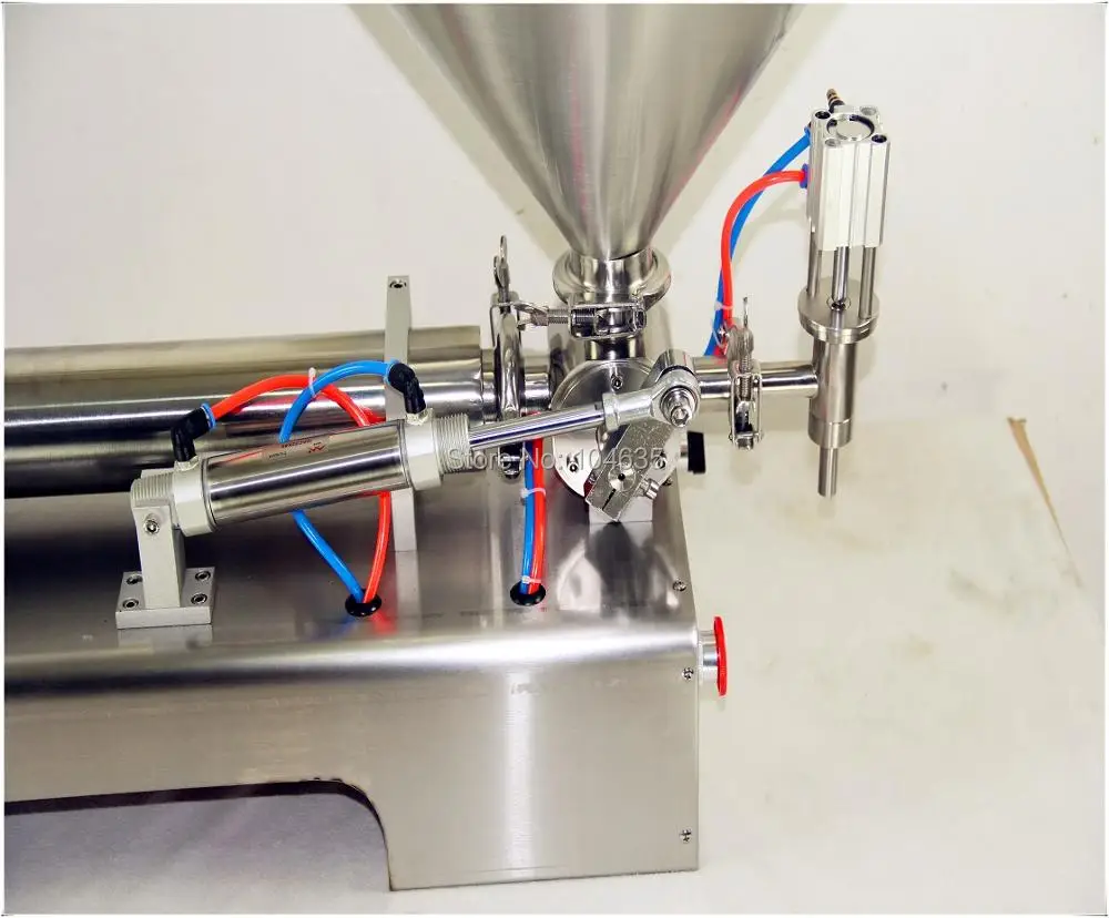 Полуавтоматический наполнитель горизонтальный с одной головкой кухонный комбайн промышленный упаковщик наполнитель паста машина для наполнения 100-1000 мл
