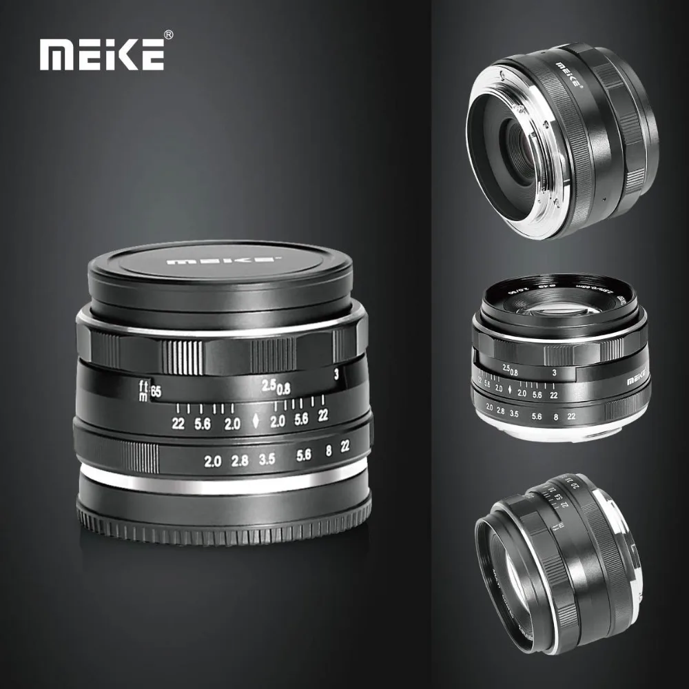MEKE MK-50mm F2.0 объектив с большой апертурой ручной фокусировки для камер Canon-EF-M EOS M1/M2/M3/M5/M10/M50/M100