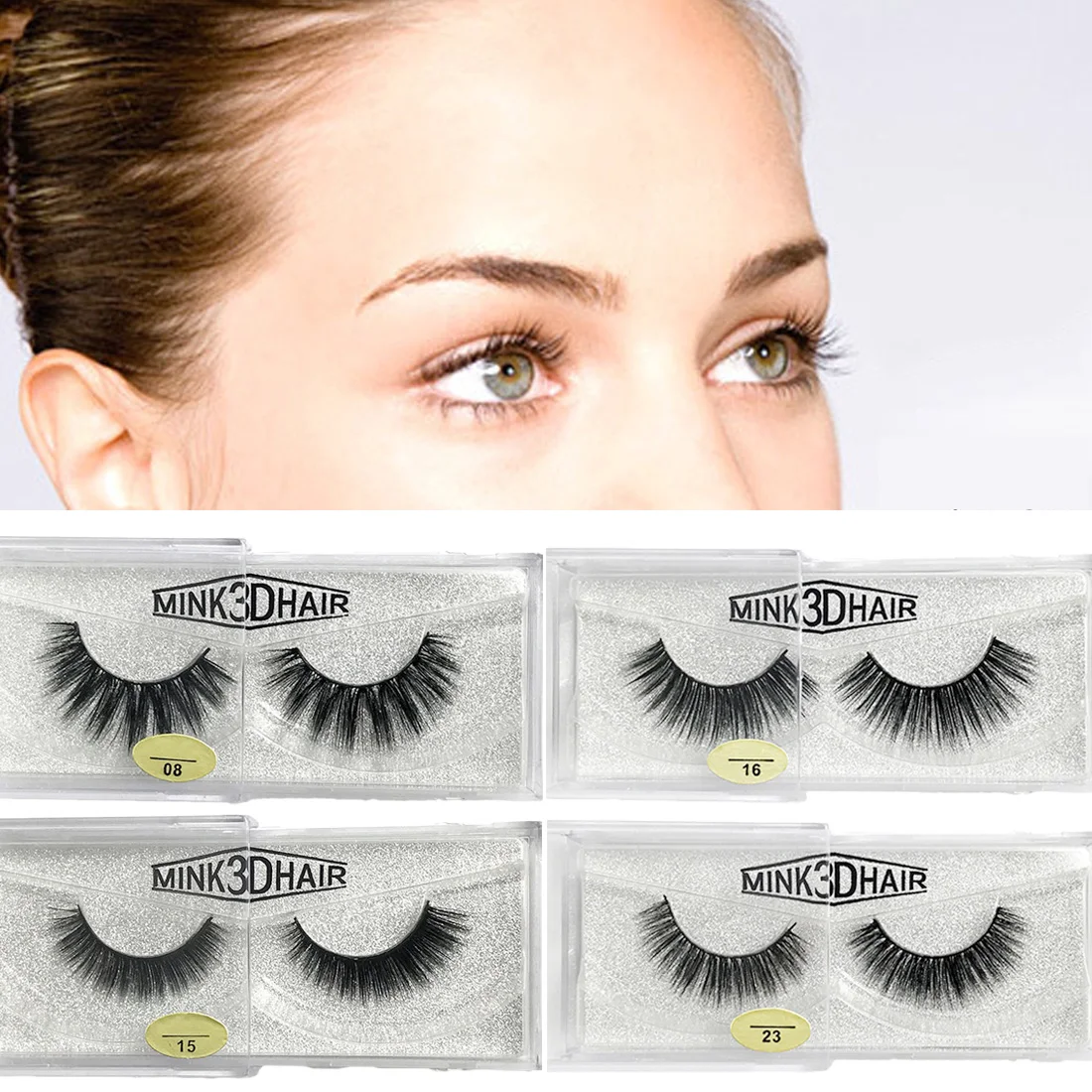 3d Mink Lashes Thick Hand Made Mink Natural Eyelashes Full Strip Lashes Cruelty Individual