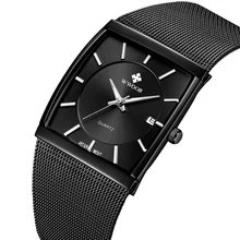 Top Brand WWOOR Quartz Watch Men Square Waterproof Business Men's Watches Luxury Black Steel Strap Sport Wrist Watch Male Clock Top Brand WWOOR Quartz Watch Men Square Waterproof Business Men's Watches Luxury Black Steel Strap Sport Wrist Watch Male Clock