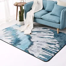 Модный ковер в скандинавском синем стиле, современные коврики с геометрическим принтом для гостиной, чайный стол, коврики для офиса, спальни