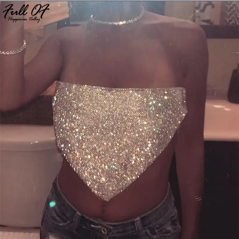 diamond sequin top
