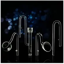 Aquário ada estilo 13/17mm vidro lírio tubo de fluxo de fluxo de fluxo de fluxo tanque de peixes canister filtro planta de água entrada saída mangueira tubo conjunto
