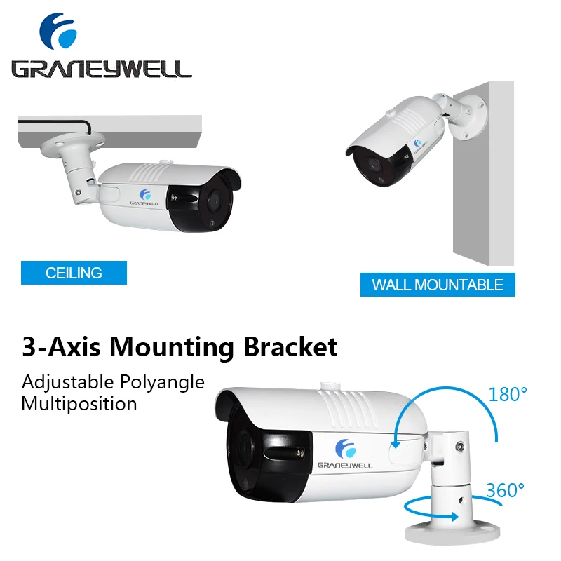 GRANEYWELL AHD 1080P CCTV камера HD ночное видение охранная домашняя водонепроницаемая пуля