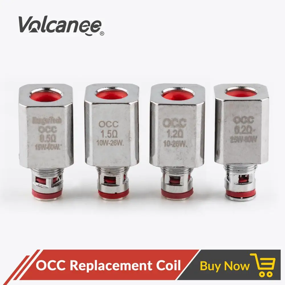 Volcanee 5pcs OCC Coil 0.2ohm 0.5ohm 1.2ohm 1.5ohm for Subtank Mini Nano Plus Subox Tank Atomizer Vape Replacement Coils | Электроника
